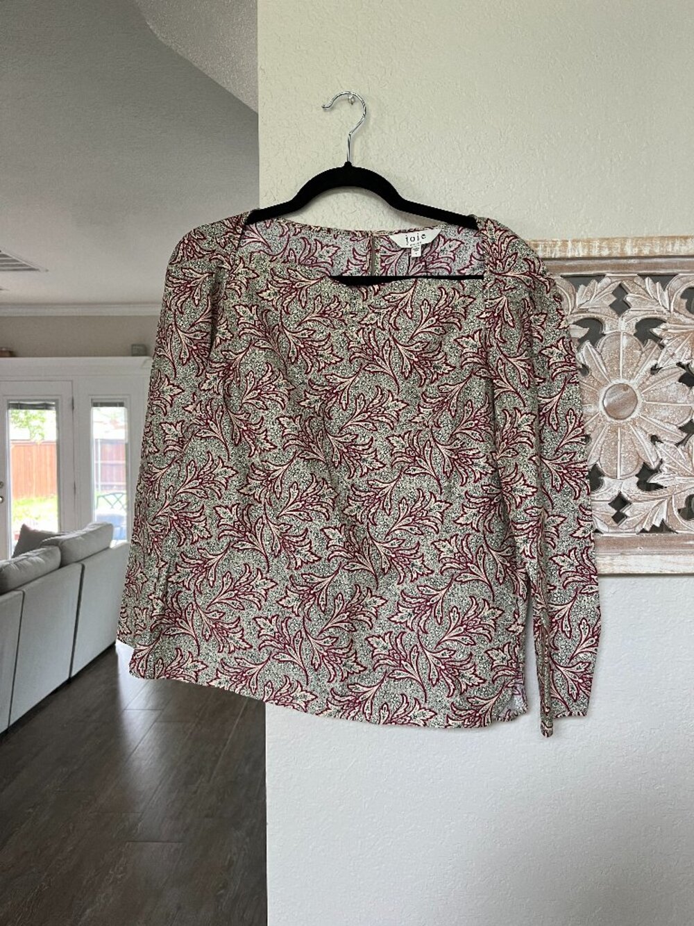 Joie Paisley relaxed fit Blouse size S